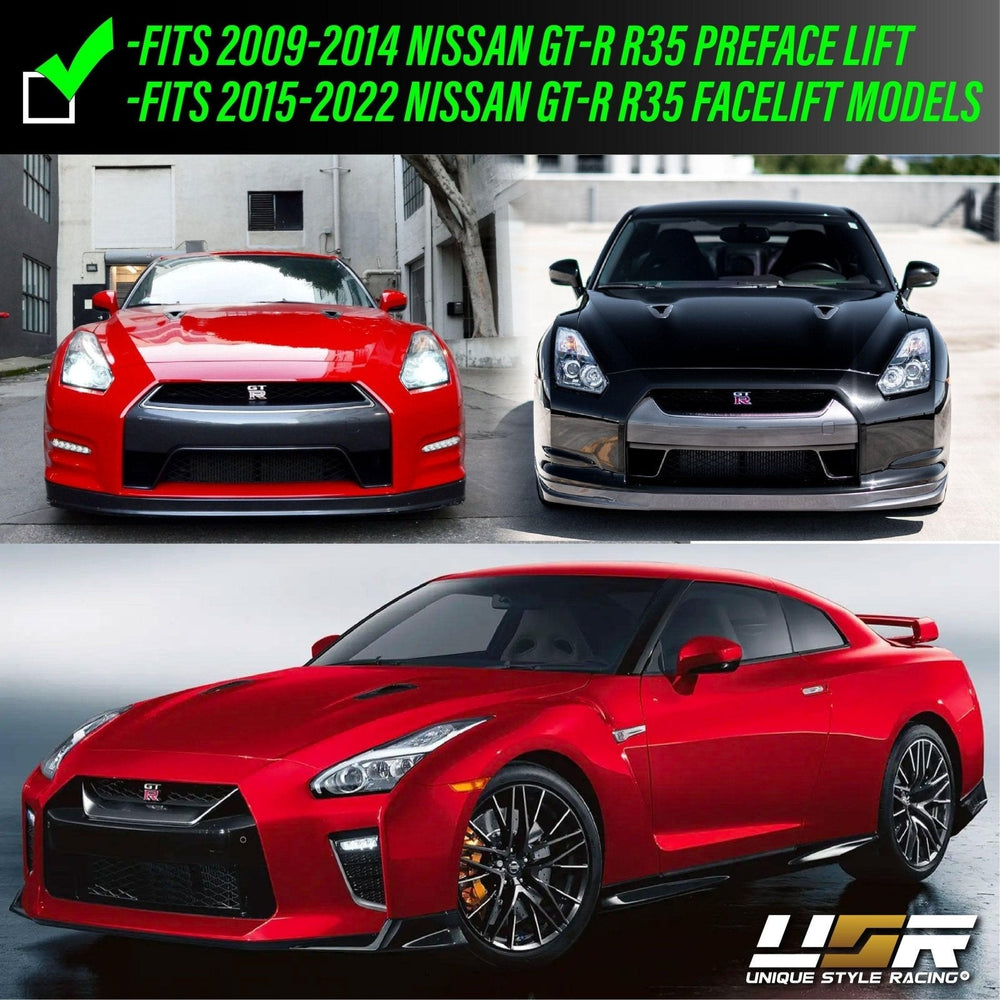 2009 - 2019 Nissan GTR / GTR R35 OEM Facelift Style DRL Lightning Bar Full LED Projector Headlight