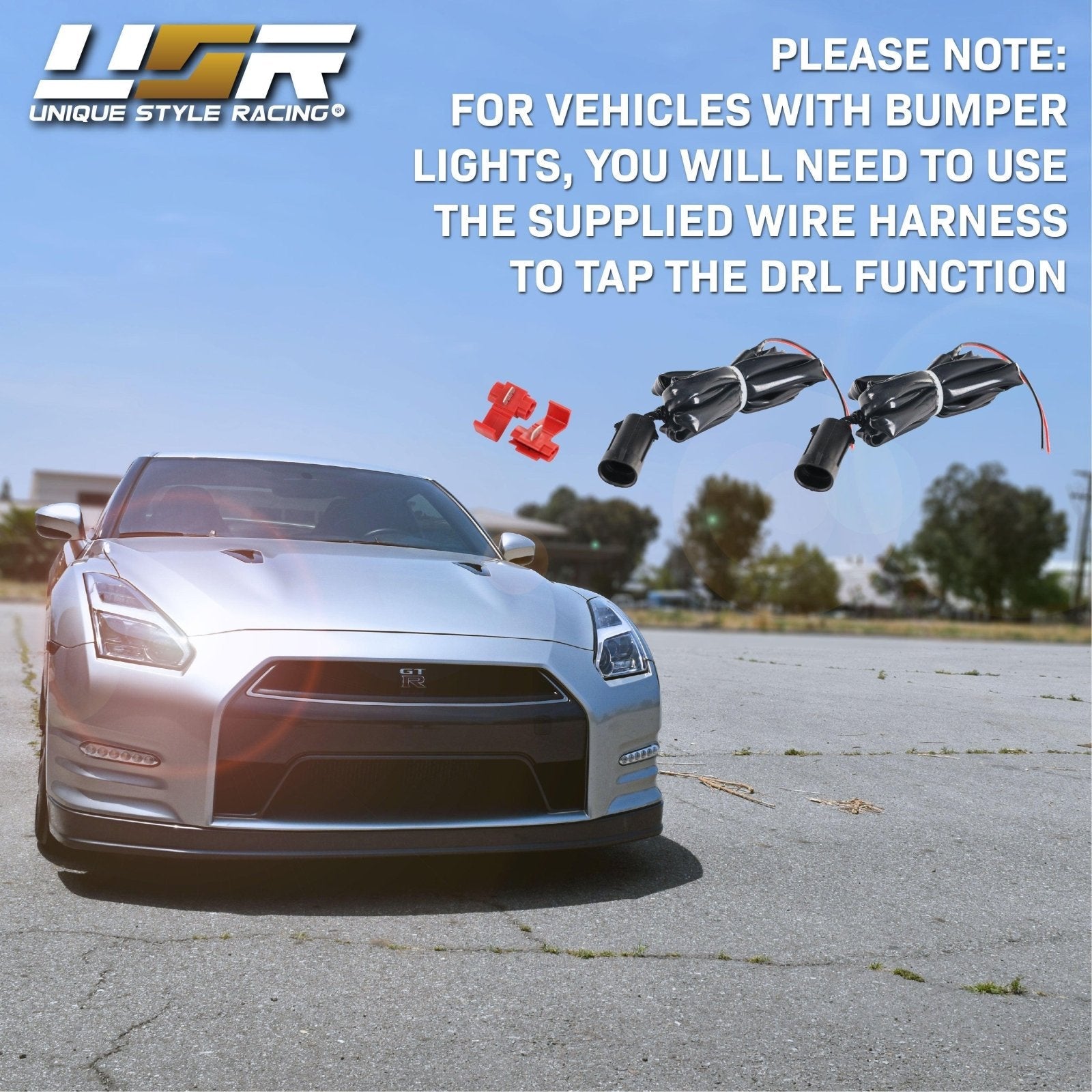 Sls Brake Light Racing Module Gtr R35 2009-2019 Nissan GTR / GTR R35 OEM Facelift Style DRL Lightning Bar Fu ...
