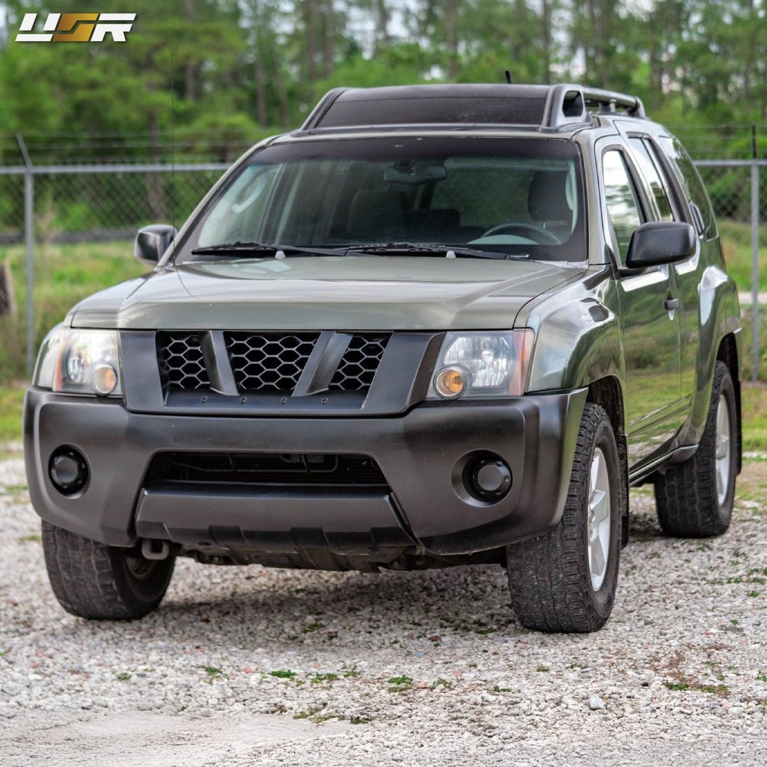 2005 - 2015 Nissan Frontier Black Housing Clear Lens AM Replacement Headlights