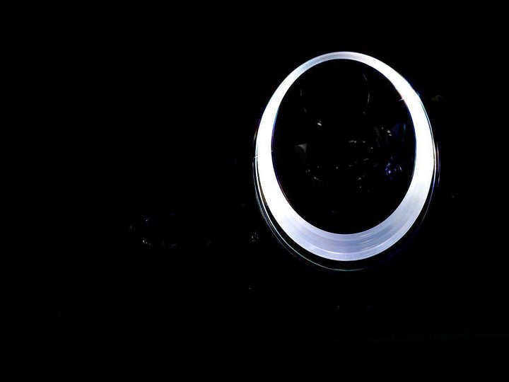 2002 - 2004 Porsche 911 Carrera Turbo 996 Chassis USR 991 Style LED Ring Black Housing Project Headlight For Stock Halogen Model
