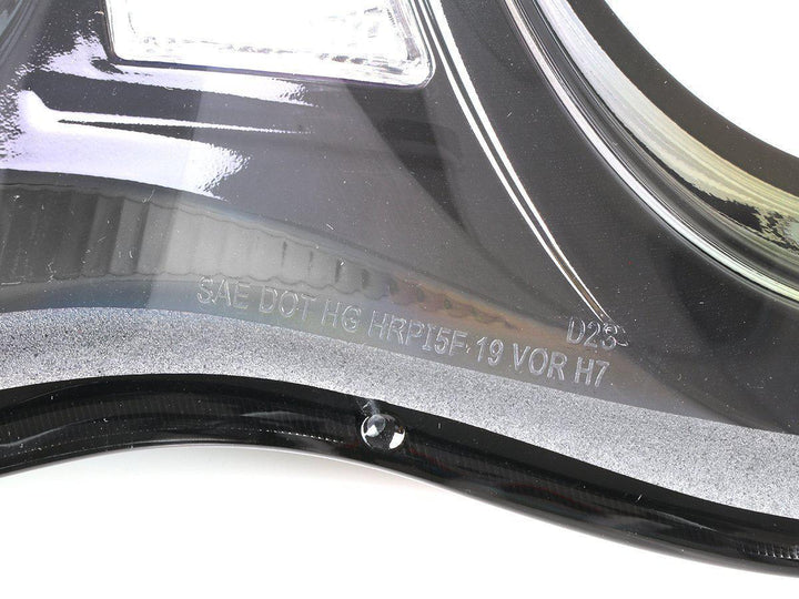 2002 - 2004 Porsche 911 Carrera Turbo 996 Chassis USR 991 Style LED Ring Black Housing Project Headlight For Stock Halogen Model