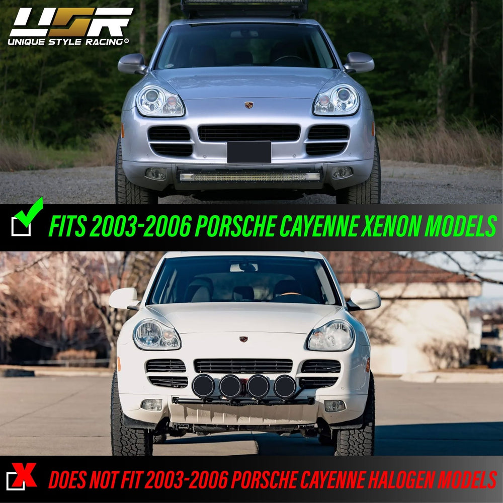 2003 - 2006 Porsche Cayenne 955 9PA Black Projector Headlights For Factory Xenon Models