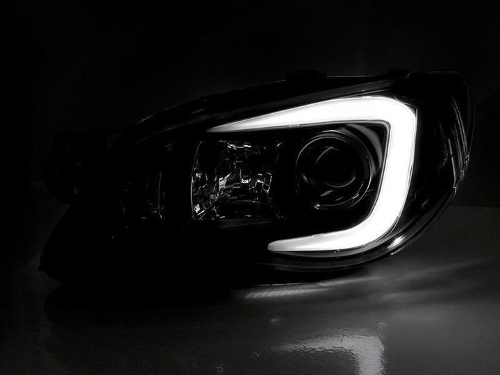 2006 - 2007 Subaru Impreza / Impreza WRX "C" LED Halogen Model Projector Headlight with Clear Corner Reflector (USR Special Edition)