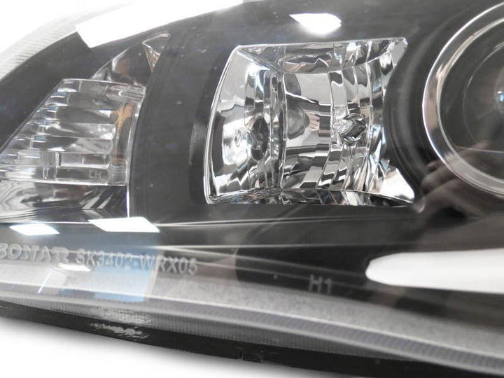2006 - 2007 Subaru Impreza / Impreza WRX "C" LED Halogen Model Projector Headlight with Clear Corner Reflector (USR Special Edition)