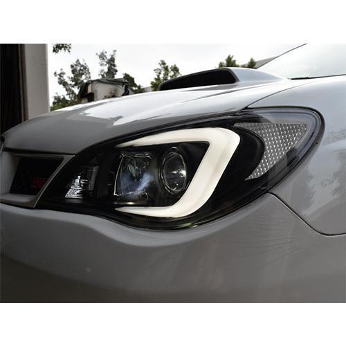 2006 - 2007 Subaru Impreza / Impreza WRX "C" LED Halogen Model Projector Headlight with Clear Corner Reflector (USR Special Edition)