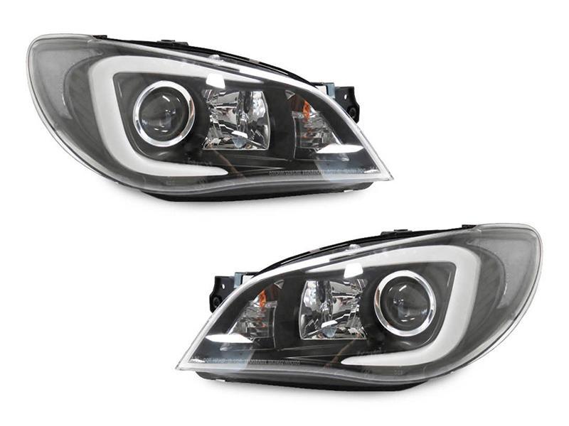 2006 - 2007 Subaru Impreza / Impreza WRX "C" LED Halogen Model Projector Headlight with Clear Corner Reflector (USR Special Edition)