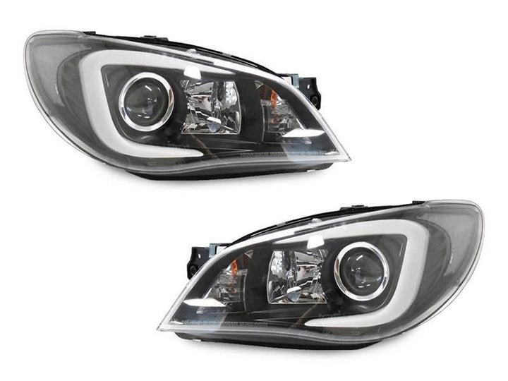 2006 - 2007 Subaru Impreza / Impreza WRX "C" LED Halogen Model Projector Headlight with Clear Corner Reflector (USR Special Edition)