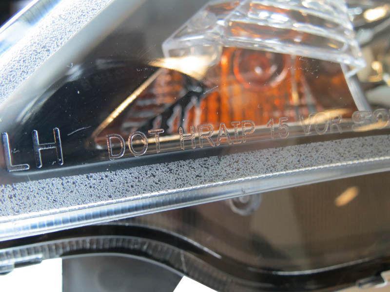 2008 - 2011 Subaru Impreza / 0814 WRX White "C" LED Light Bar Projector Headlight w/ Clear Corner Reflector (USR Special Edition) For D2S Xenon Model