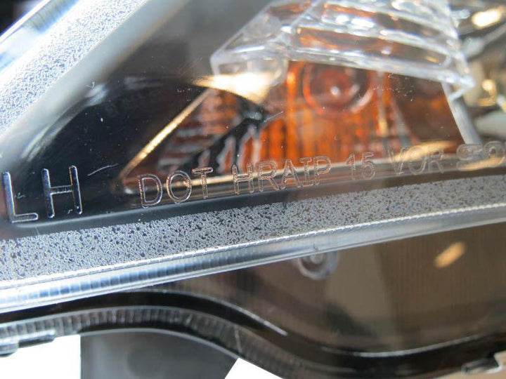 2008 - 2011 Subaru Impreza / 0814 WRX White "C" LED Light Bar Projector Headlight w/ Clear Corner Reflector (USR Special Edition) For D2S Xenon Model