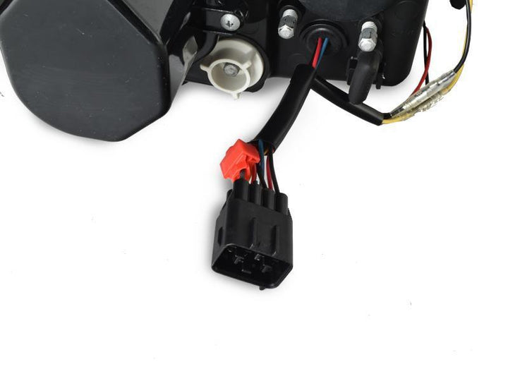 2008 - 2011 Subaru Impreza / 0814 WRX White "C" LED Light Bar Projector Headlight w/ Clear Corner Reflector (USR Special Edition) For D2S Xenon Model