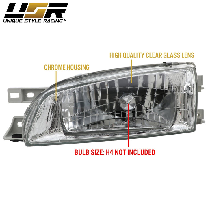 1995-2001 Subaru Impreza GC / GF JDM Clear Glass Lens Headlights