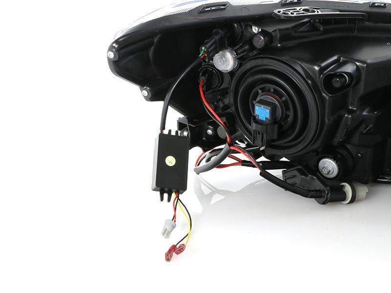 2015 - 2020 Subaru WRX USR Edition SWITCHBACK 500 Lumen "C" WHITE/AMBER LED Black Housing Projector Headlight For Factory Halogen Models