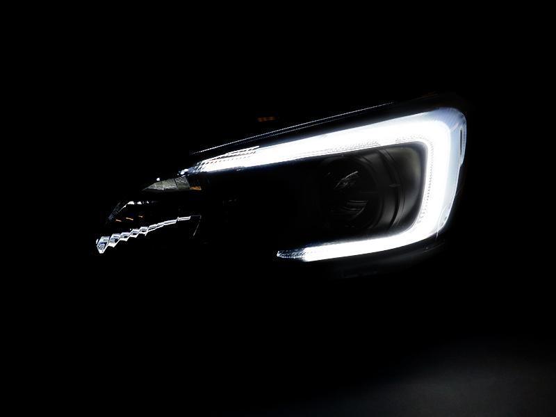 2015 - 2020 Subaru WRX USR Edition SWITCHBACK 500 Lumen "C" WHITE/AMBER LED Black Housing Projector Headlight For Factory Halogen Models