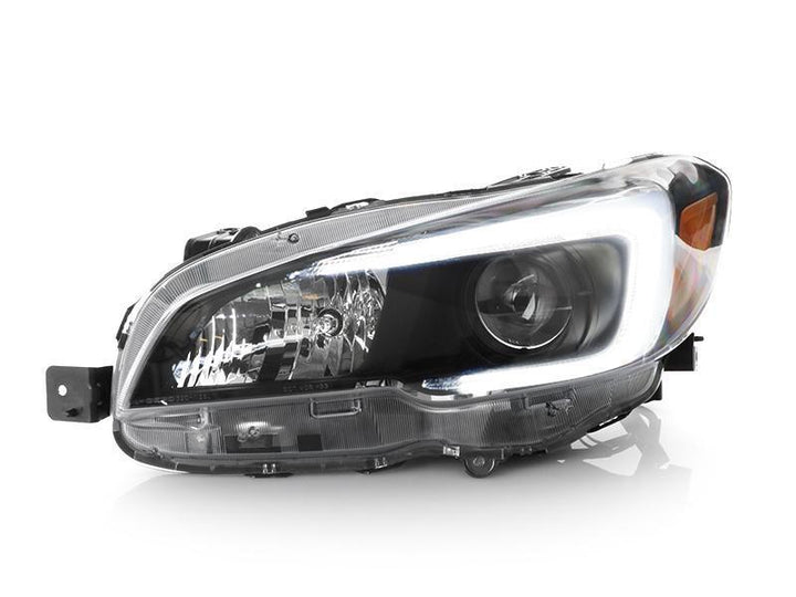 2015 - 2020 Subaru WRX USR Edition SWITCHBACK 500 Lumen "C" WHITE/AMBER LED Black Housing Projector Headlight For Factory Halogen Models