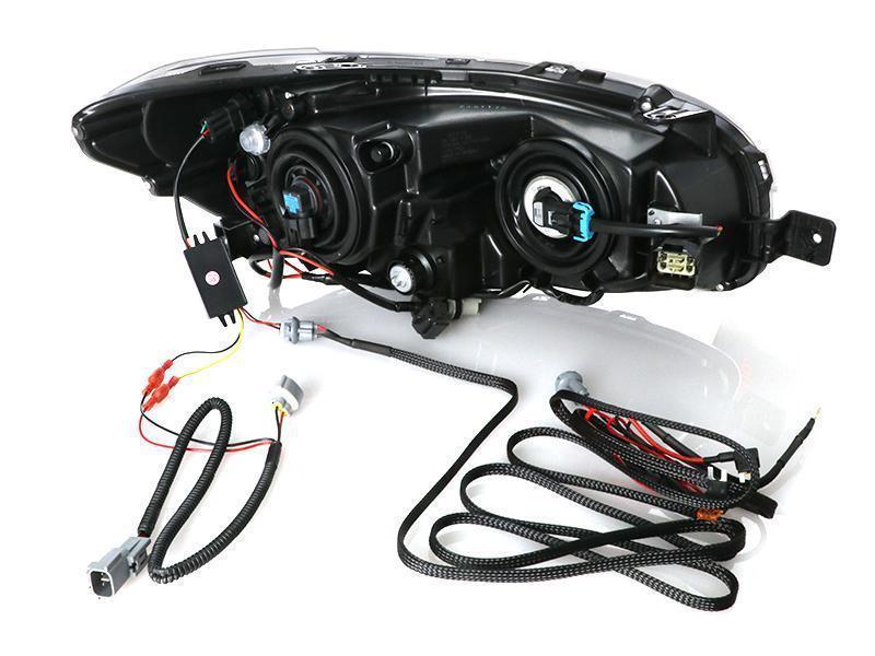 2015 - 2020 Subaru WRX USR Edition SWITCHBACK 500 Lumen "C" WHITE/AMBER LED Black Housing Projector Headlight For Factory Halogen Models