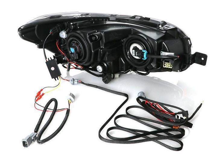2015 - 2020 Subaru WRX USR Edition SWITCHBACK 500 Lumen "C" WHITE/AMBER LED Black Housing Projector Headlight For Factory Halogen Models