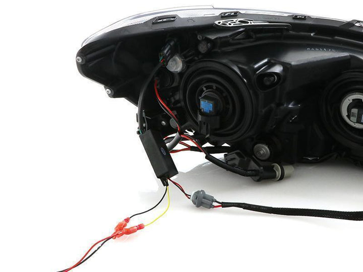 2015 - 2020 Subaru WRX USR Edition SWITCHBACK 500 Lumen "C" WHITE/AMBER LED Black Housing Projector Headlight For Factory Halogen Models