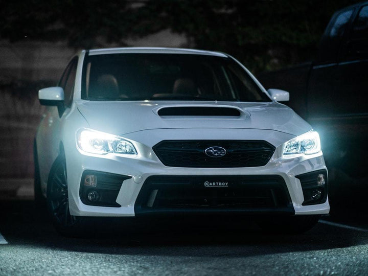 2015 - 2020 Subaru WRX USR Edition SWITCHBACK 500 Lumen "C" WHITE/AMBER LED Black Housing Projector Headlight For Factory Halogen Models