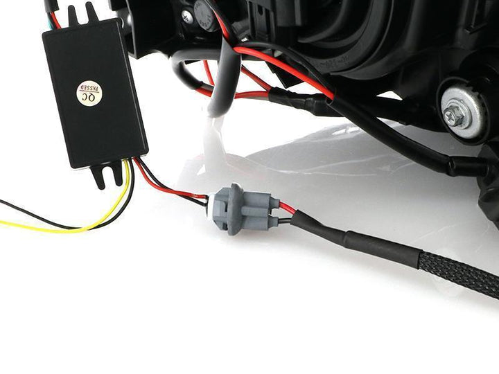 2015 - 2020 Subaru WRX USR Edition SWITCHBACK 500 Lumen "C" WHITE/AMBER LED Black Housing Projector Headlight For Factory Halogen Models