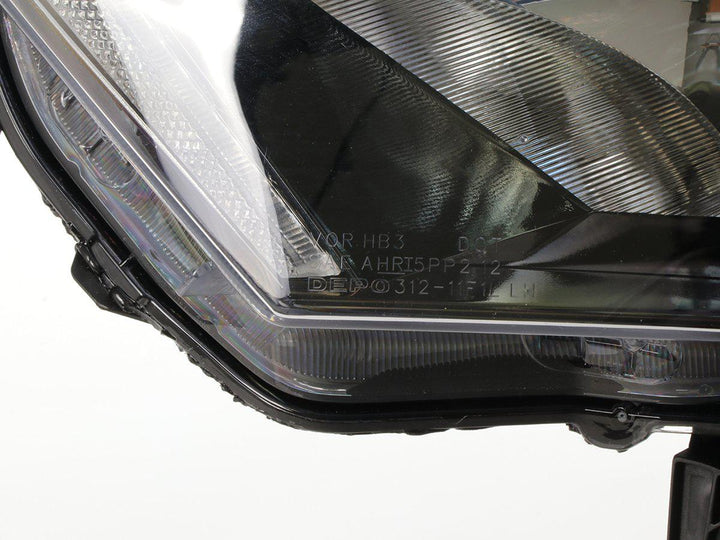 2014 - 2020 Toyota 4Runner White LED DRL Eyelid Light Bar Black Housing 2021 TRD Pro Style BuiltIn LED Low Beam Projector Headlight