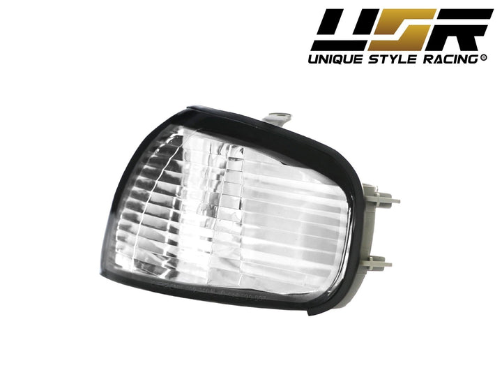 1992 - 1994 Toyota Camry JDM Style Black Headlight + Matching Clear Corner Lights