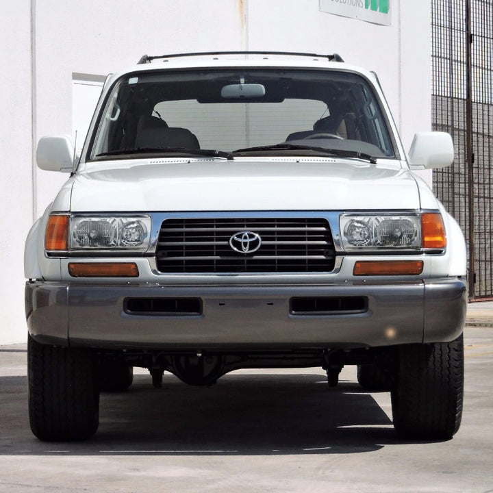 1991 - 1997 Toyota Land Cruiser FJ80 Euro Style Crystal Glass Lens Headlights w/ Optional US Spec Plug & Play Adapters