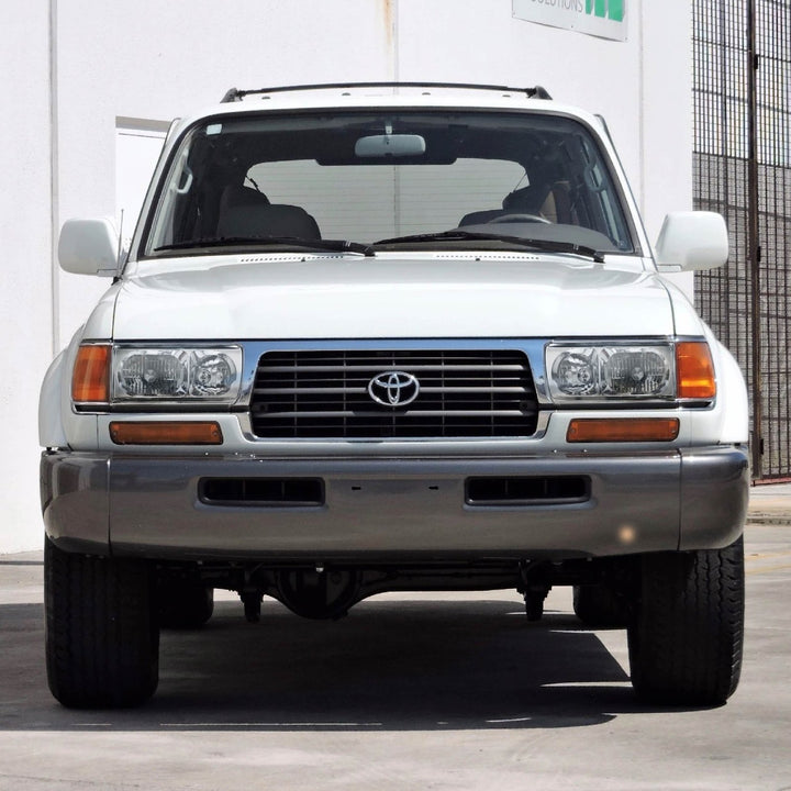 1991 - 1997 Toyota Land Cruiser FJ80 Euro Style Crystal Glass Lens Headlights w/ Optional US Spec Plug & Play Adapters