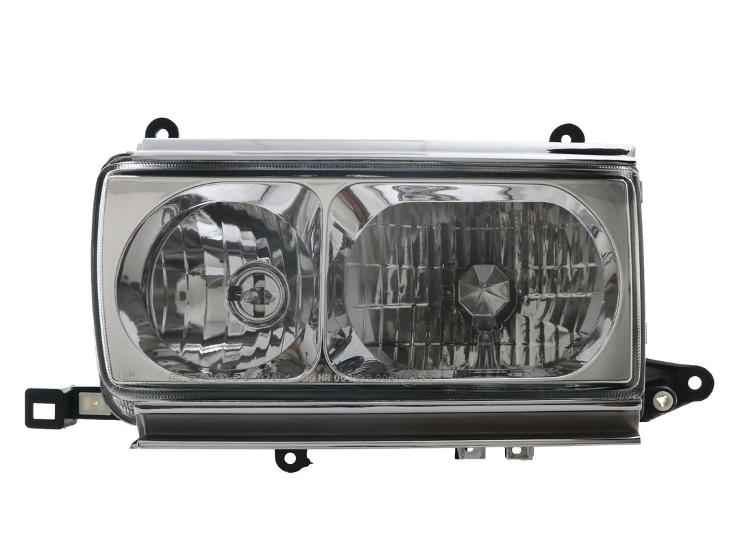 1991 - 1997 Toyota Land Cruiser FJ80 Euro Style Crystal Glass Lens Headlights w/ Optional US Spec Plug & Play Adapters