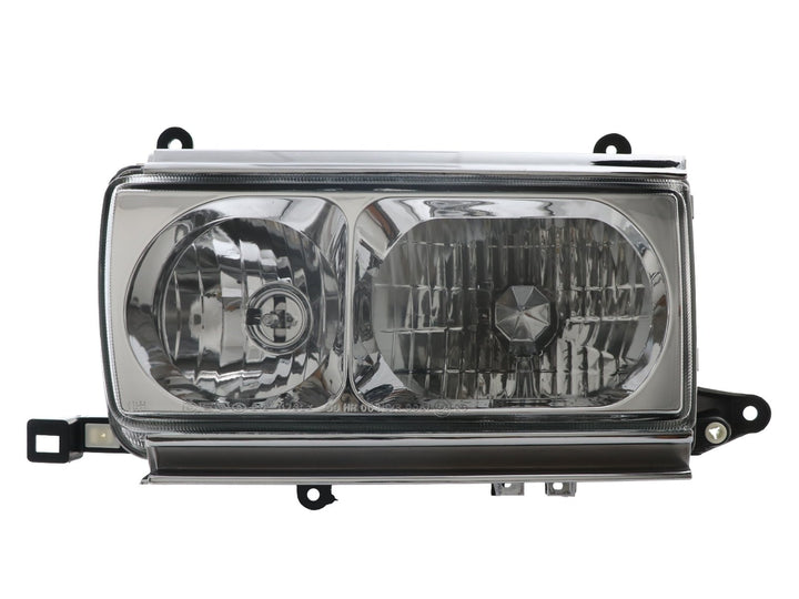 1991 - 1997 Toyota Land Cruiser FJ80 Euro Style Crystal Glass Lens Headlights w/ Optional US Spec Plug & Play Adapters