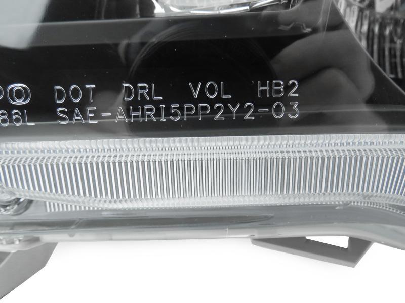 Tacoma Headlight Housing Headlight Assembly Replacement For 2005-2011 Toyota Tacoma - Driver & Passenger Side, Chrome Housing Tacoma Lighting Parts