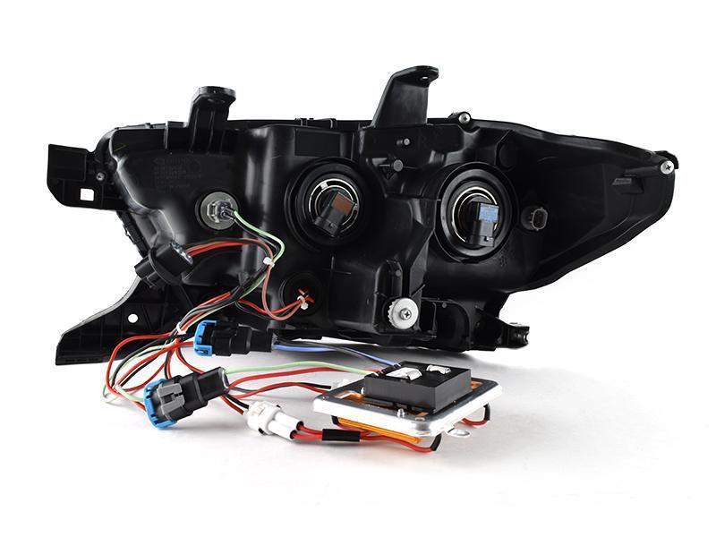 2016 - 2021 Toyota Tacoma LED DRL TRD Pro Style Black Projector Headlights For With or Without factory LED DRL models