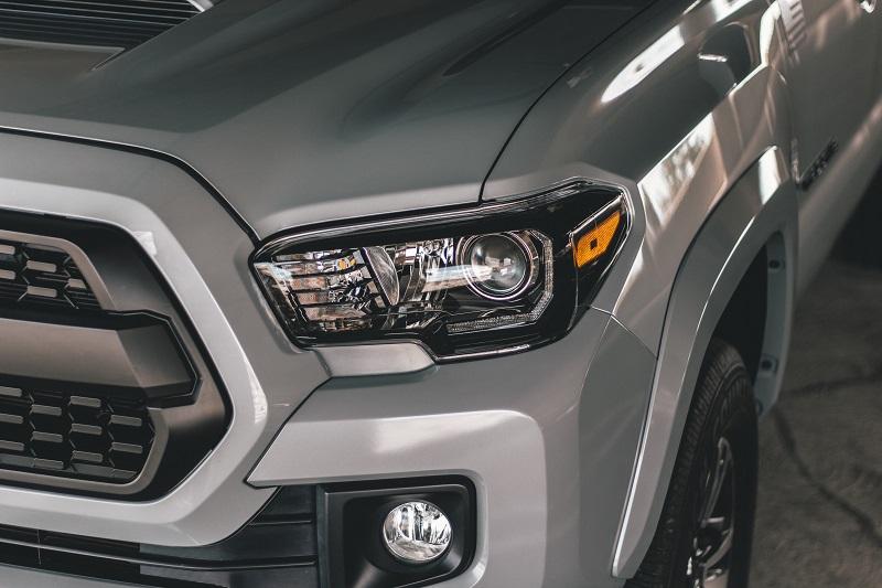2016 - 2021 Toyota Tacoma LED DRL TRD Pro Style Black Projector Headlights For With or Without factory LED DRL models