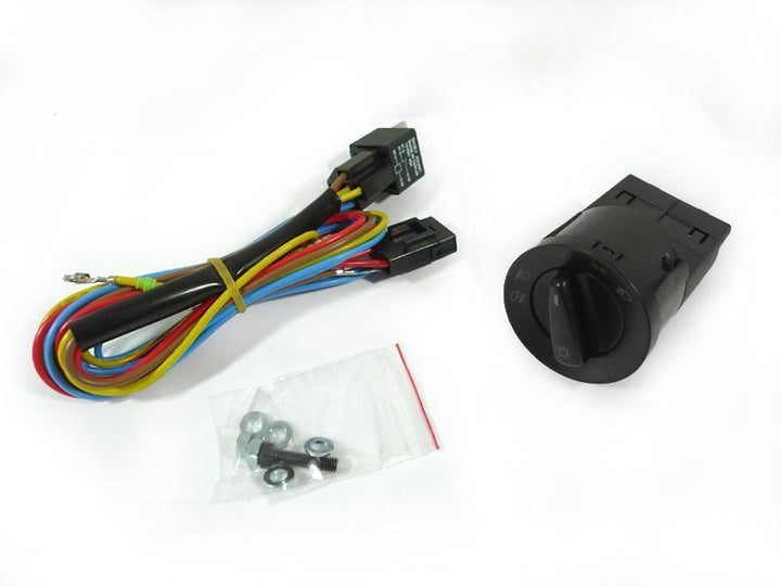 1992 - 2004 VW Jetta / BORA Mk. 4 Black Housing Projector Angel Eyes Halo Headlight