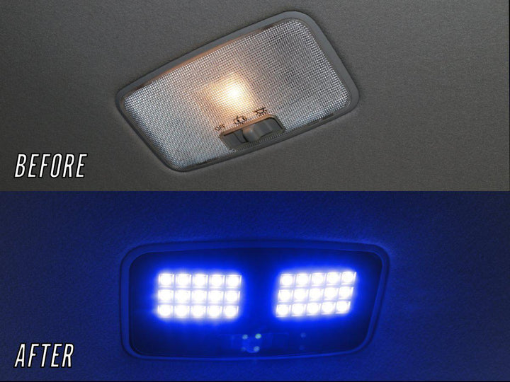 2016 - 2023 Toyota Tacoma LED Interior Light Set Center Dome Light, Front Map Light