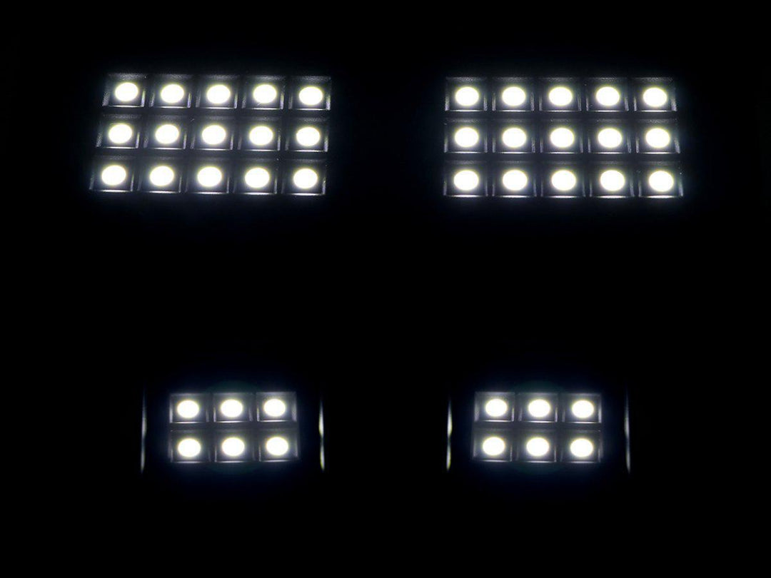 2016 - 2023 Toyota Tacoma LED Interior Light Set Center Dome Light, Front Map Light