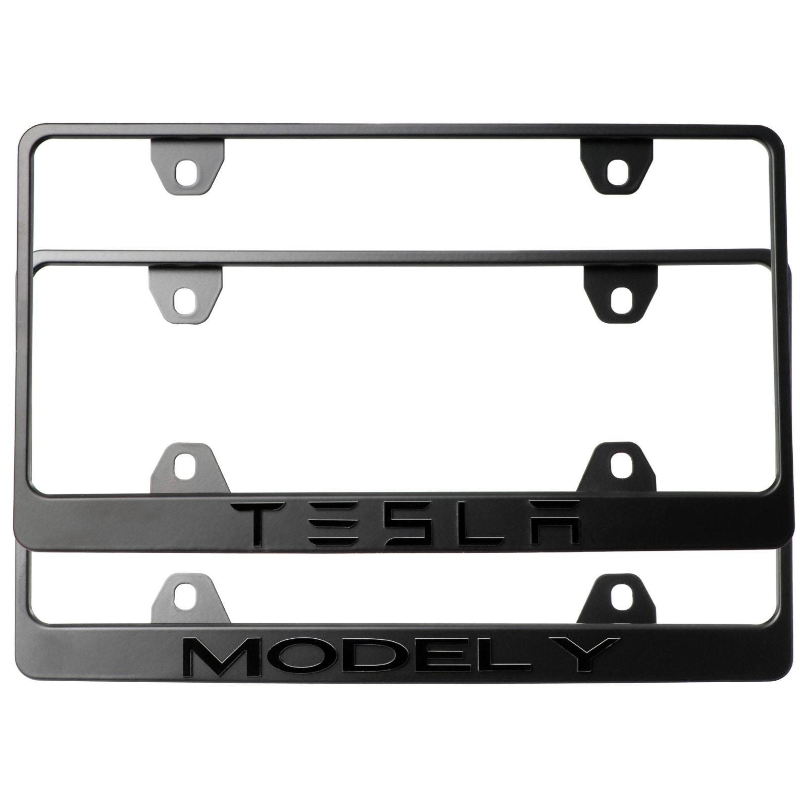 2020-2025 Tesla Model Y Stealth Black Powder Coat License Plate