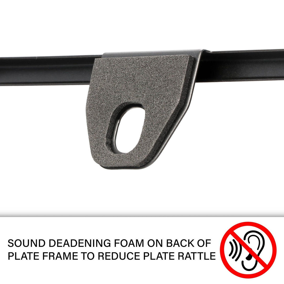 Honda CRV CR - V Stealth Black Powder Coat License Plate Frame with 3D Raised Letters