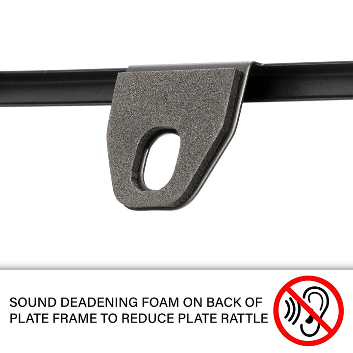 Honda CRV CR - V Stealth Black Powder Coat License Plate Frame with 3D Raised Letters