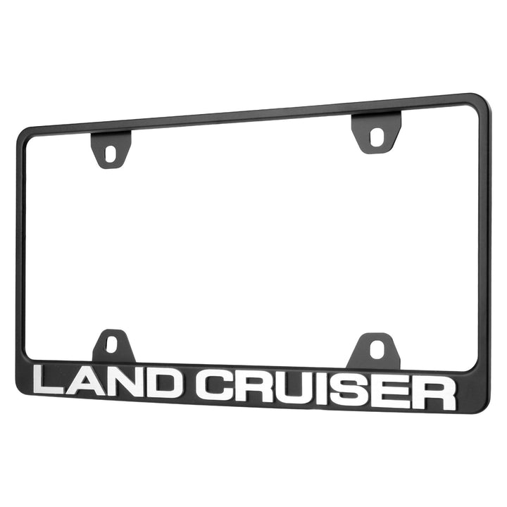 Toyota Land Cruiser Stealth Black Powder Coat License Plate Frame with 3D Raised Letters

#style_alloy-silver