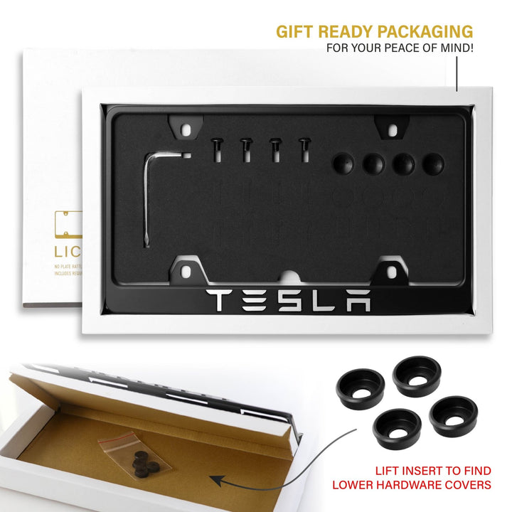 Tesla Models Stealth Black Powder Coat License Plate Frame with 3D Raised Letters

#vehicle-model_tesla-silver