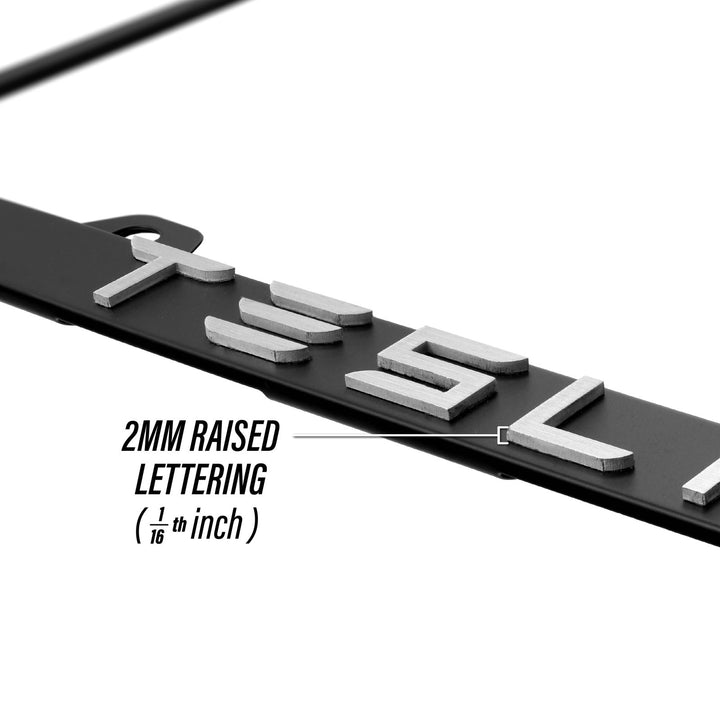 Tesla Models Stealth Black Powder Coat License Plate Frame with 3D Raised Letters

#vehicle-model_tesla-silver