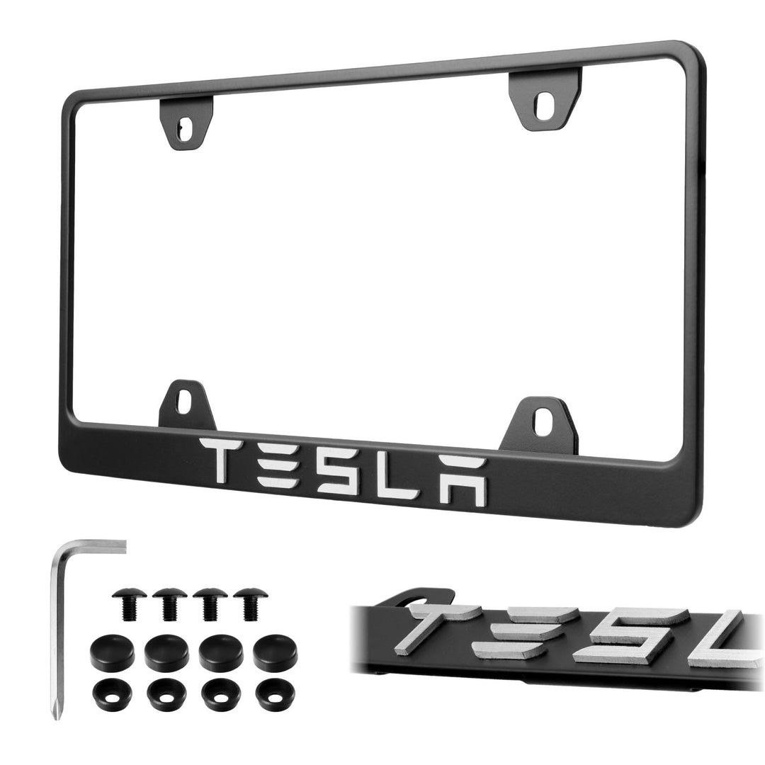 Tesla Models Stealth Black Powder Coat License Plate Frame with 3D Raised Letters

#vehicle-model_tesla-silver