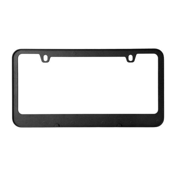 Toyota Tundra Stealth Black Powder Coat License Plate Frame with 3D Raised Letters