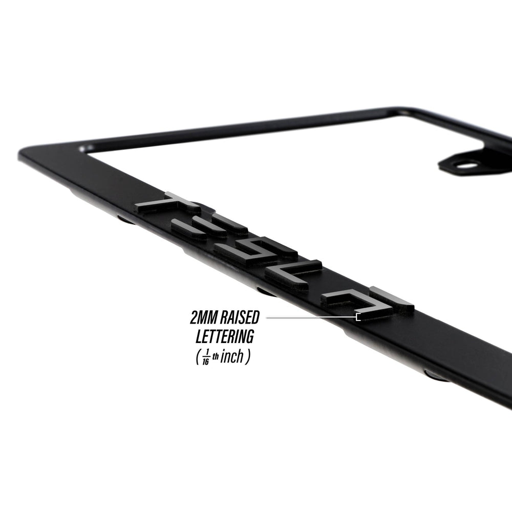 Tesla Models Stealth Black Powder Coat License Plate Frame with 3D Raised Letters

#vehicle-model_tesla-black