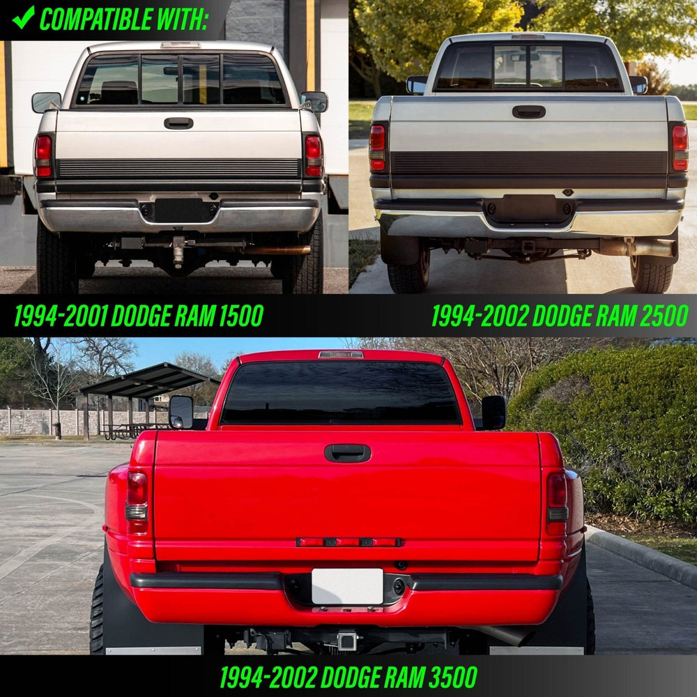 1994 - 2002 Dodge Ram Pickup Truck Red / White LED License Plate Lights