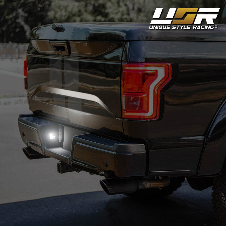 2015 - 2022 Ford F150 Pickup Truck White LED Smoke Lens License Plate Lights