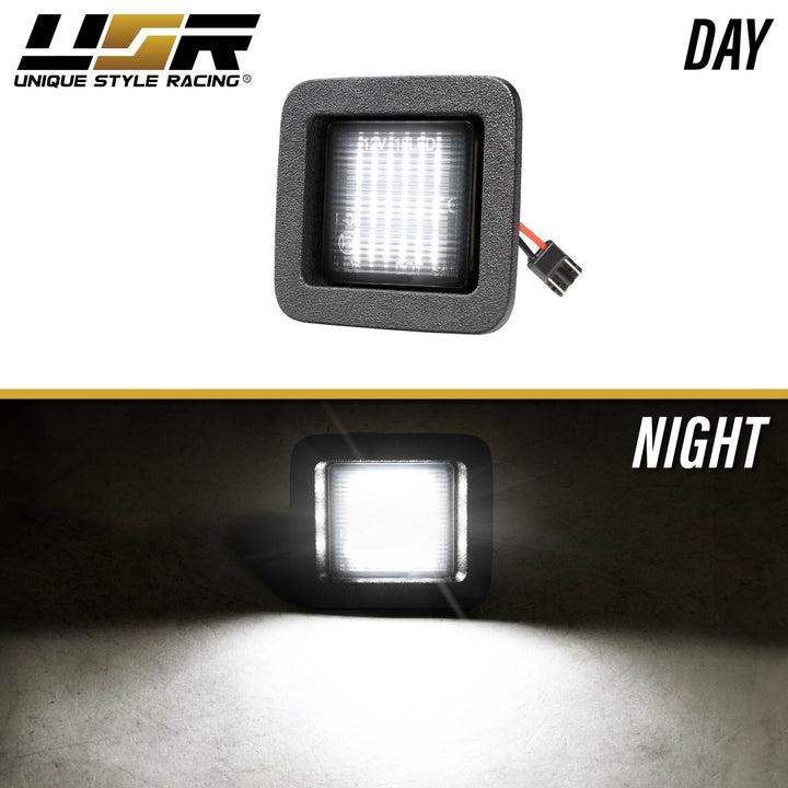2015 - 2022 Ford F150 Pickup Truck White LED Smoke Lens License Plate Lights