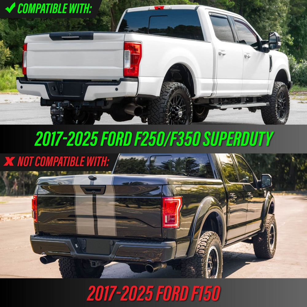 2017 - 2025 Ford F - 250, F - 350 Super Duty Pickup Truck White LED License Plate Lights