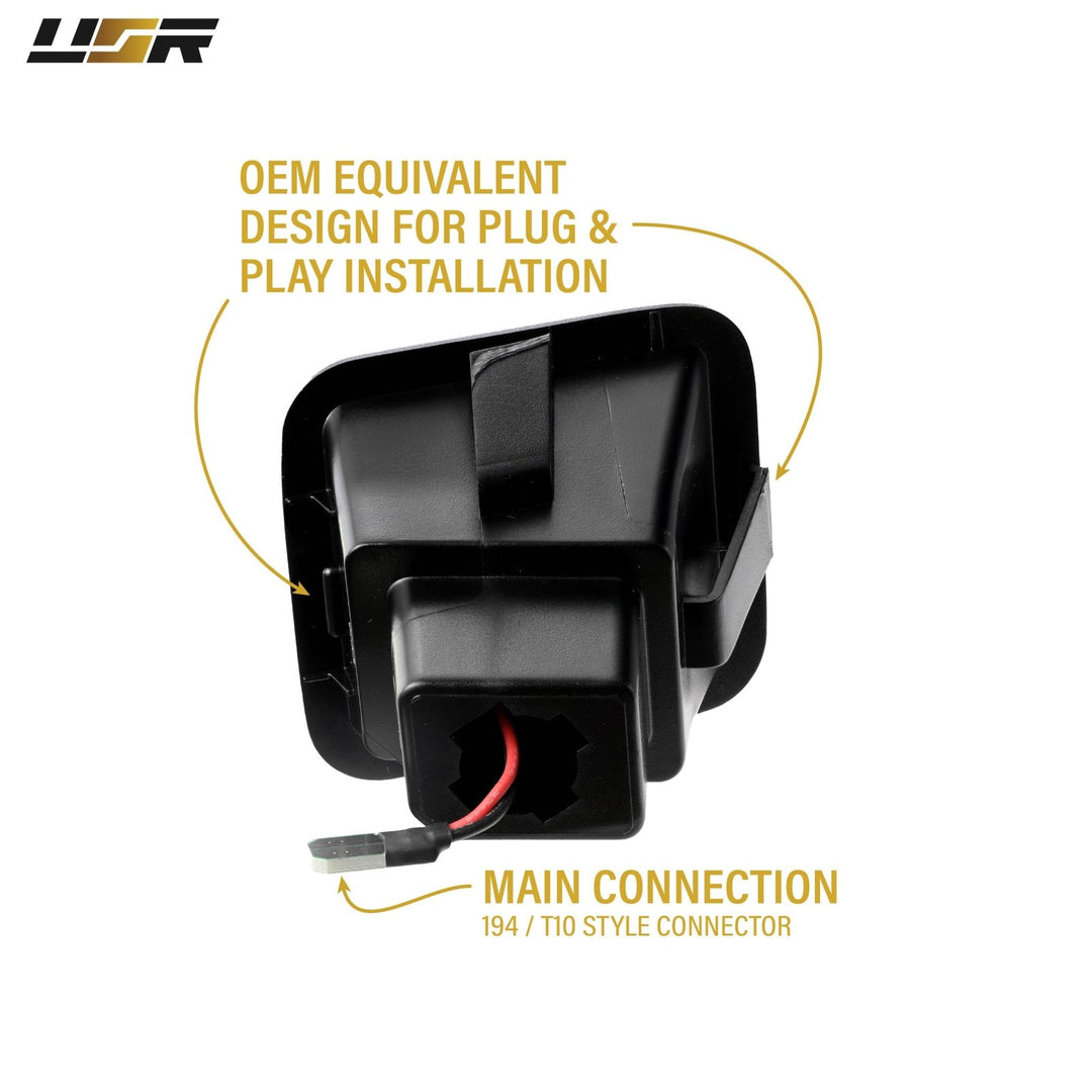 2017 - 2025 Ford F - 250, F - 350 Super Duty Pickup Truck White LED License Plate Lights