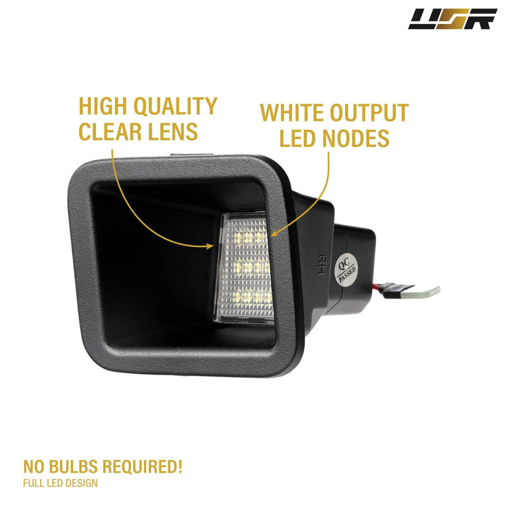 2017 - 2025 Ford F - 250, F - 350 Super Duty Pickup Truck White LED License Plate Lights